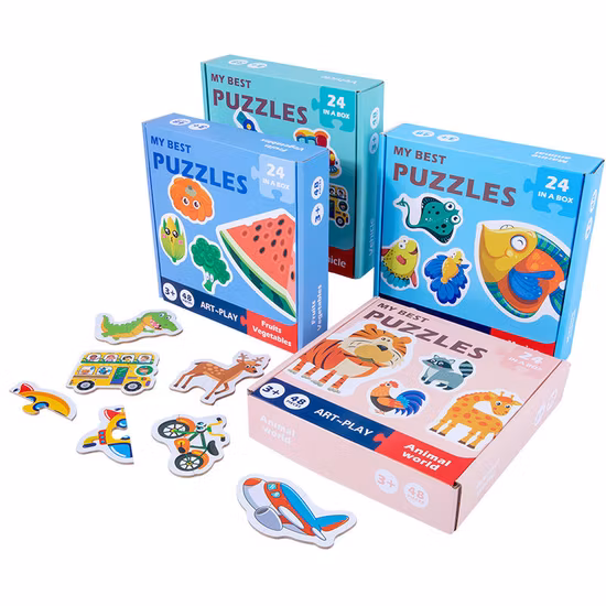 Custom Early Educational Cognitive Jigsaw Learning Puzzle Toys