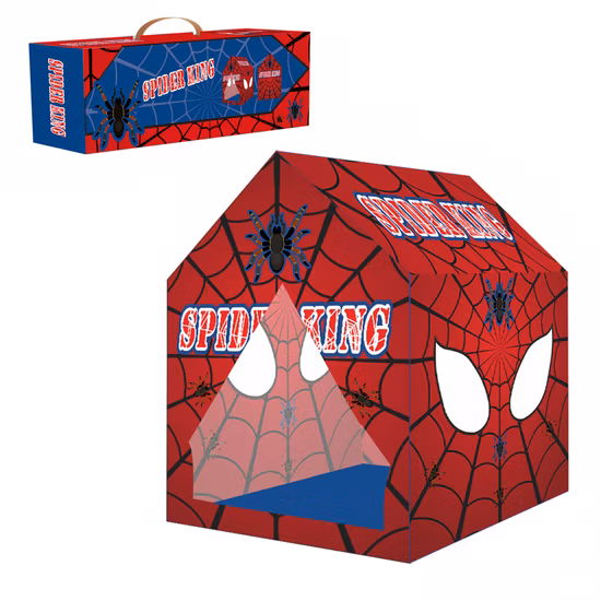 Clubhouse Tent Kids Play Tents for Boys Toys for Indoor and Outdoor Games Children Spider-Man Playhouse with Door Toy Tent