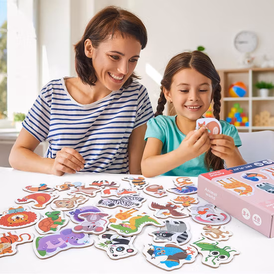 Custom Early Educational Cognitive Jigsaw Learning Puzzle Toys