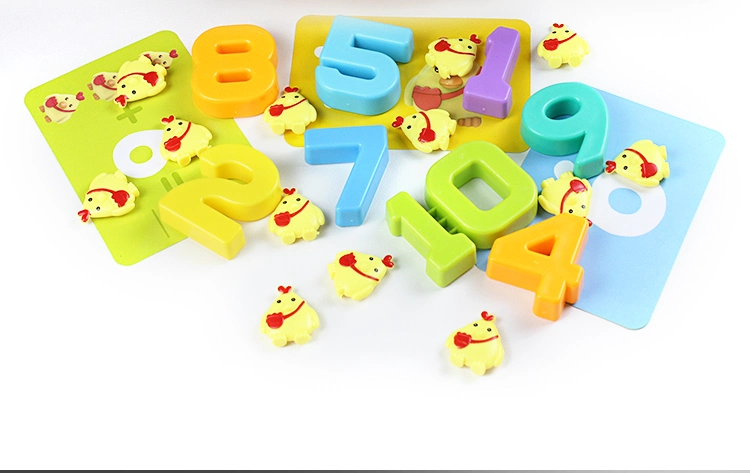 QS Amazon Hot Sale Cute Chicken Counting Balance Toy Math Learning Number Digital Educational Table Board Game Kids Educational Toys