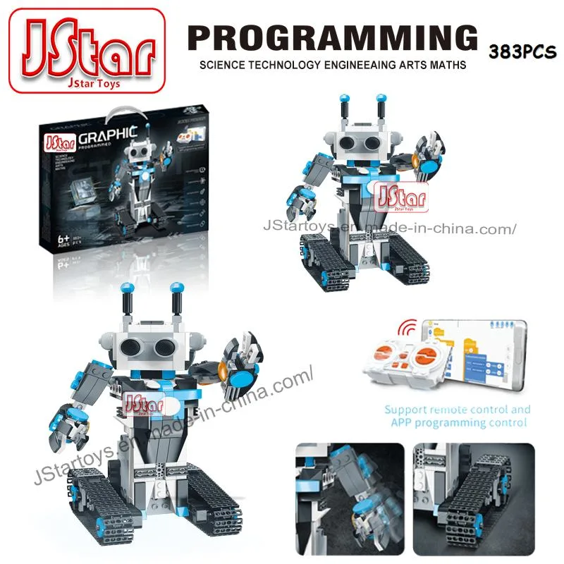 Creative APP Programming Robot Stem Building Block Set Remote Control 389PCS Brick Blocks DIY Kit Learning Educational Science Intelligent Engineering RC Toys