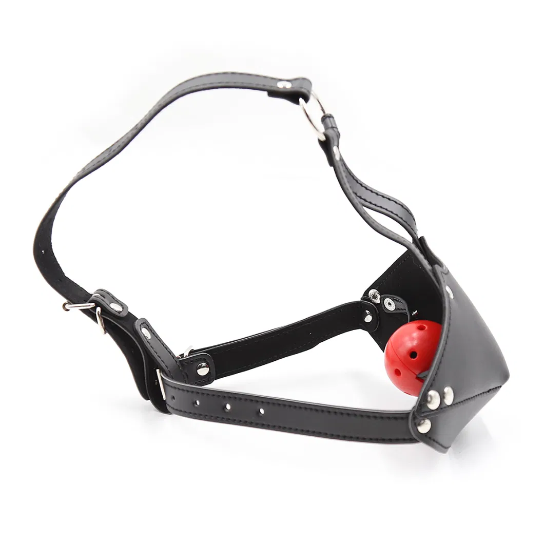 Head Harness with Muzzle and Gag (solid soft ball) Bondage Fetish Slave Restraints Adult Slave Roleplay Game Sex Toy