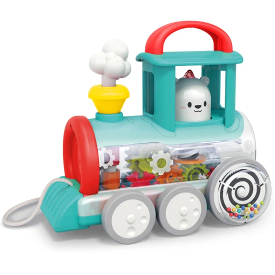 新しいベストプッシュアロング列車おもちゃの車電気自動車ベビー用品卸売小さなおもちゃ赤ちゃん子供キッズ教育プラスチックおもちゃ